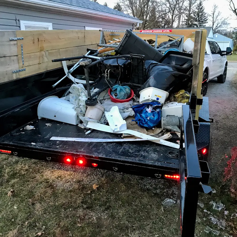 Roll-off dumpster delivered to a residential driveway in Galax